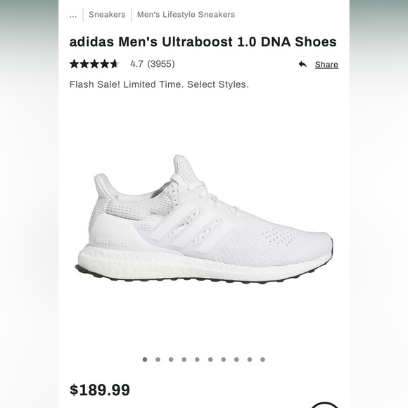 Adidas Men's Ultraboost 1.0 DNA Shoes! - Picture 4 of 4